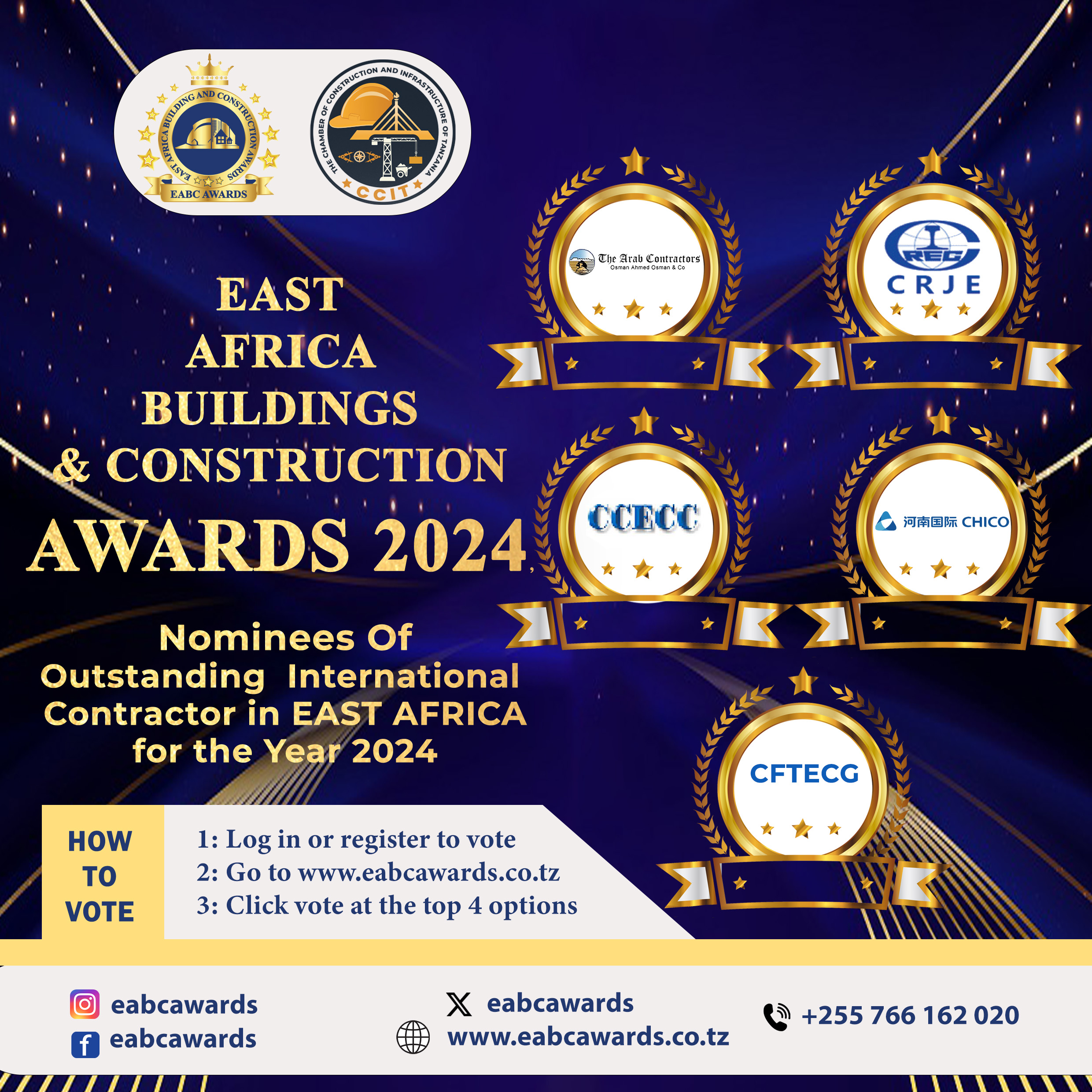 OUTSTANDING INTERNATIONAL CONTRACTOR IN EAST AFRICA FOR THE YEAR 2024